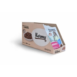 Karmy Adult влажный корм для кошек старше 1 года с лососем в желе - 80 г