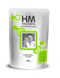 Наша Марка для кошек с кроликом 100 г (паучи)