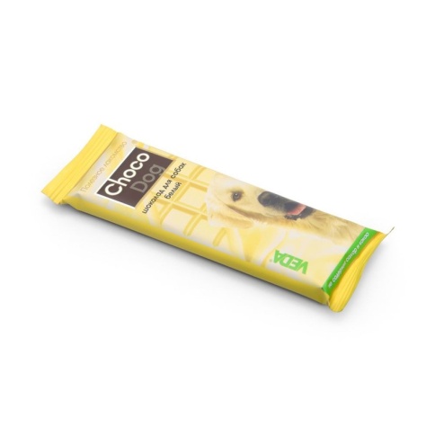 Veda Choco Dog лакомство для собак шоколад белый - 45 г фото 1