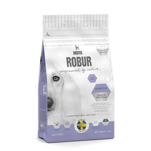 Bozita Robur Sensitive Single Protein сухой корм для взрослых собаквсех пород с ягненком - 3 кг фото 2