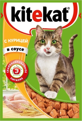 Kitekat корм для кошек в паучах с Курицей в соусе 85 г фото 1