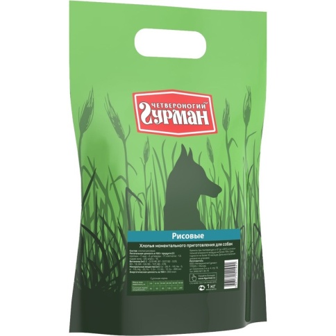 Каша для собак Четвероногий гурман рис с морковью - 1 кг фото 1