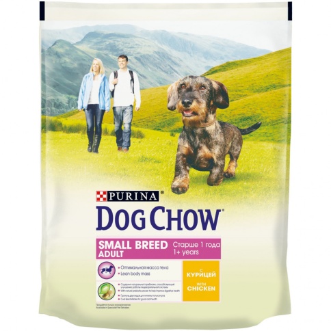 Purina Dog Chow Sensitive сухой корм для взрослых собак мелких пород с курицей - 800 гр фото 1