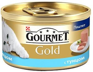 Консервы Gourmet Gold паштет для кошек с тунцом - 85 г фото 1