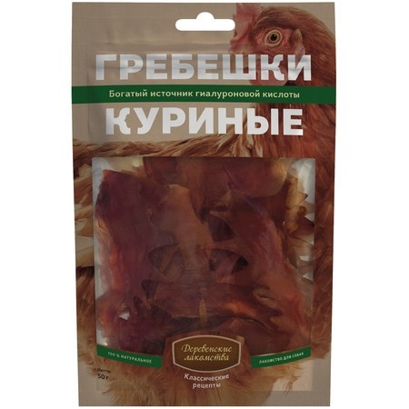 Деревенские лакомства Гребешки куриные - 50 г фото 1