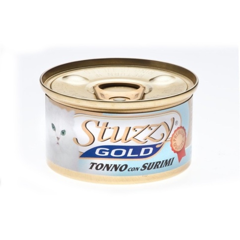 Stuzzy Gold для кошек с тунцом и крабовыми палочками в собственном соку - 85 г фото 2