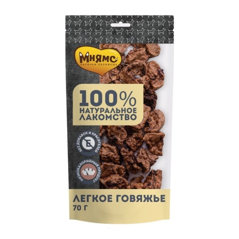 Мнямс лакомство для собак легкое говяжье 70 г фото 1