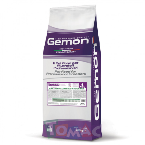 GEMON DOG корм для взрослых собак средних пород с ягненком и рисом 20 кг фото 1