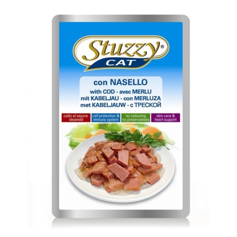 Stuzzy Cat для кошек в паучах с треской - 100 г фото 2