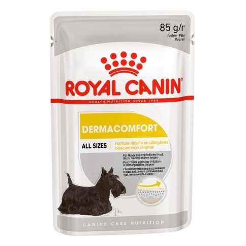 Влажный корм Royal Canin Dermacomfort для собак с чувствительной кожей, склонной к раздражениям и зуду - 85 г фото 1