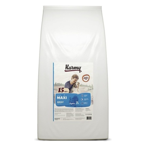Сухой корм Karmy Maxi Adult для взрослых собак крупных пород с индейкой 2 кг фото 1