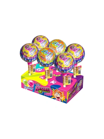 Карамель на палочке в наборе с подарком "Лизунец MAXI Няшка Коняшка" 112г фото 2