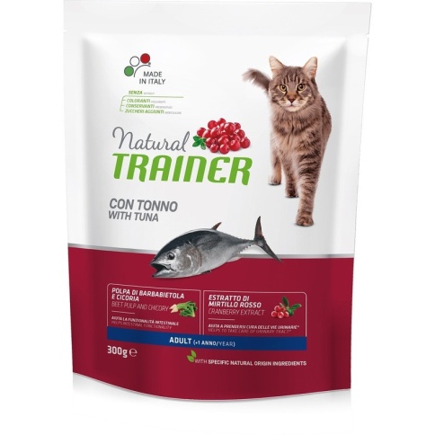 Trainer Natural Cat Adult With Tuna сухой корм с тунцом для взрослых кошек 300 г фото 1