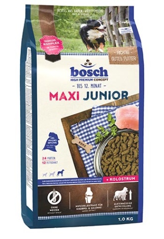 Bosch Junior Maxi сухой корм для щенков крупных пород с мясом птицы - 1 кг фото 1