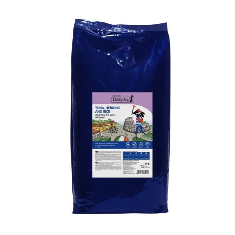 Dailydog Adult All Breed сухой корм для взрослых собак всех пород с тунцом, сельдью и рисом 12 кг фото 1