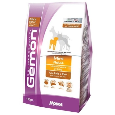 GEMON DOG MINI корм для взрослых собак мелких пород с курицей и рисом 3 кг фото 2