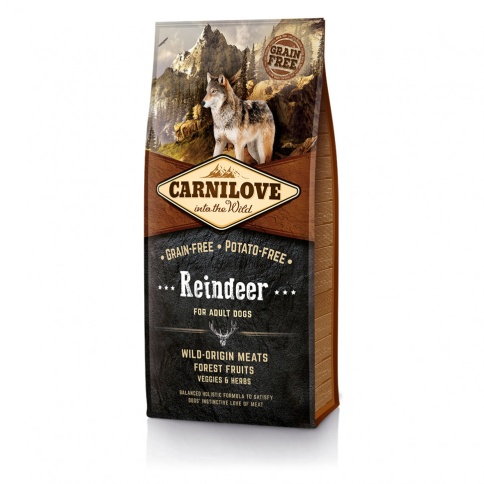 Carnilove Reindeer for Adult Dogs для взрослых собак всех пород с мясом северного оленя беззерновой - 12 кг фото 1
