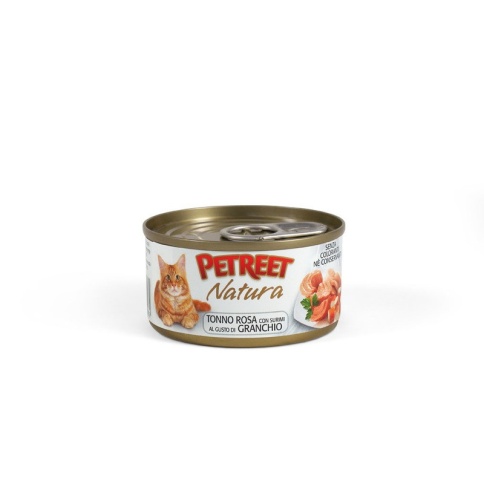 Влажный корм Petreet для взрослых кошек с тунцом и крабом сурими - 70 г фото 2