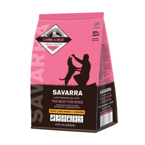 Savarra Puppy Large Breed Сухой корм для щенков крупных пород с ягненком и рисом - 18 кг фото 2