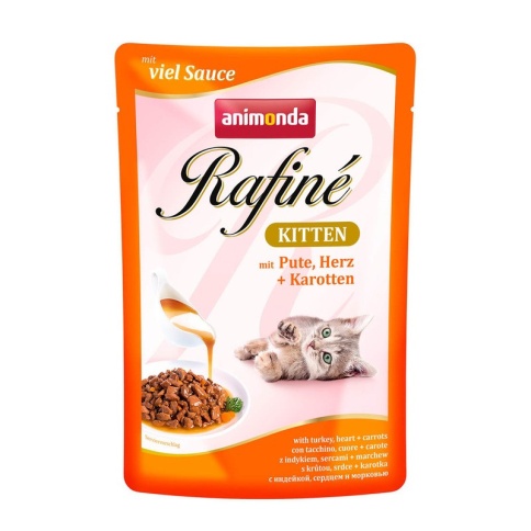 Animonda Паучи Rafine Soupe Kitten с индейкой, сердцем и морковью для котят 100 г фото 2