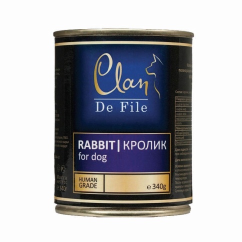 Консервы Clan De File для собак с кроликом - 340 г фото 2