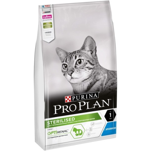 Сухой корм Pro Plan Cat Adult Sterilised для стерилизованных кошек с кроликом - 7 кг фото 1