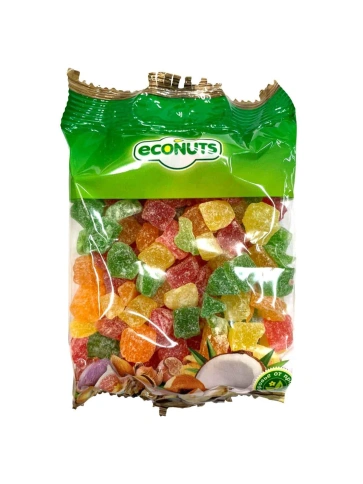 Папайя ECONUTS Кубики 8-10 мм. Цукаты. Микс 100г фото 2