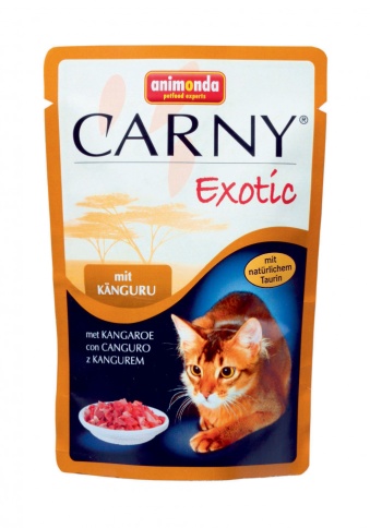 Animonda Паучи Carny Exotic с мясом кенгуру для кошек Цена за упаковку 85 г фото 1