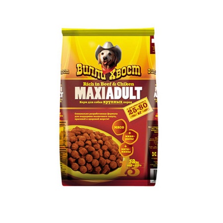 Вилли Хвост сухой корм для собак крупных пород - 13 кг фото 1