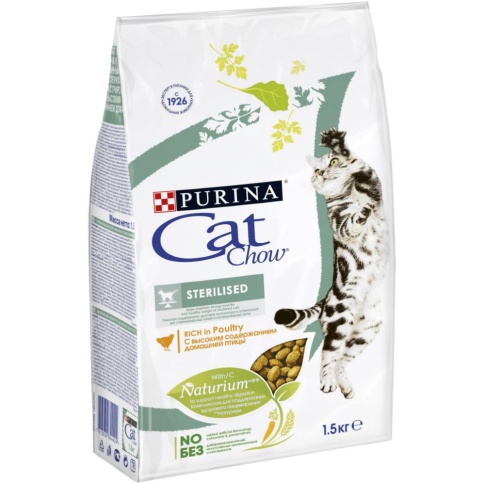 Purina Cat Chow Special Care для кастрированных и стерилизованных котов и кошек 1,5 кг фото 1