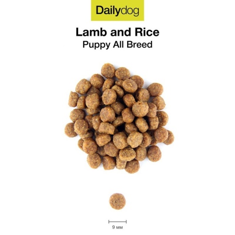 Сухой корм Dailydog Puppy All Breed Lamb and Rice для щенков с ягненком и рисом 3 кг фото 1