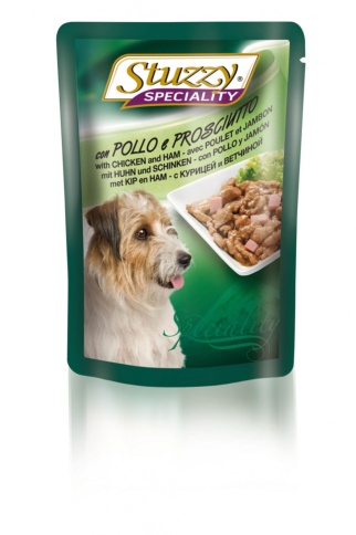 Stuzzy Speciality Dog для собак в паучах с курицей и ветчиной - 100 г фото 1