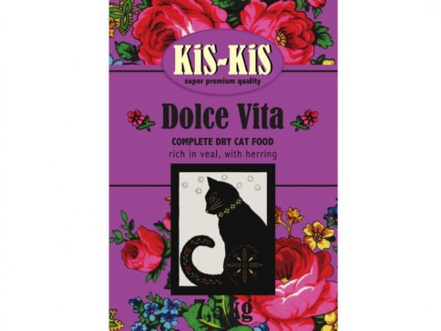 KiS-KiS Dolce Vita корм для взрослых кошек с индейкой, гусем, уткой и курицей 7,5 кг фото 1