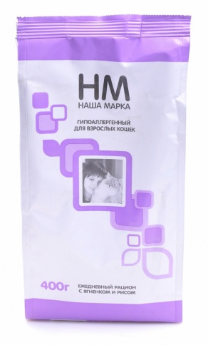 Наша Марка гипоаллергенный корм для взрослых кошек с ягнёнком и рисом 15 кг фото 1