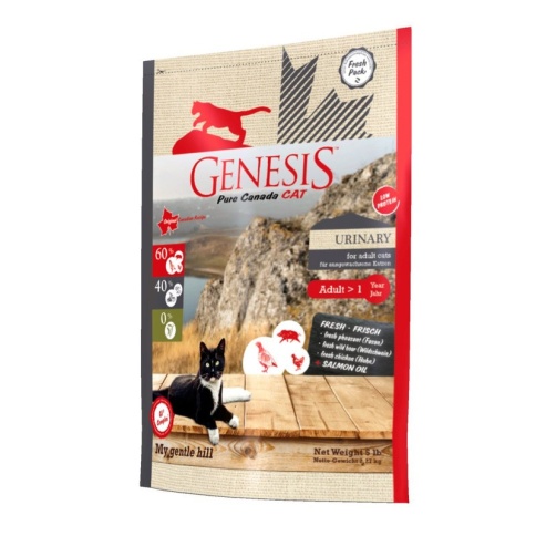 Genesis Pure Canada My Gentle Hill Urinary для взрослых кошек, склонных к проблемам мочеполовой системы с кабаном, фазаном и курицей - 2.268 кг фото 2