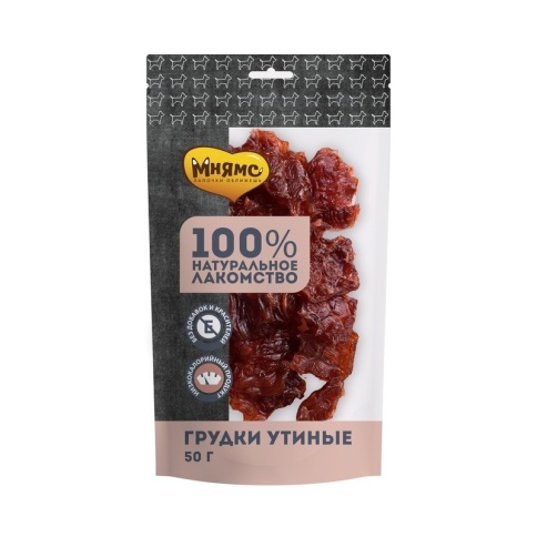 Мнямс лакомство для собак грудки утиные 50 г фото 1