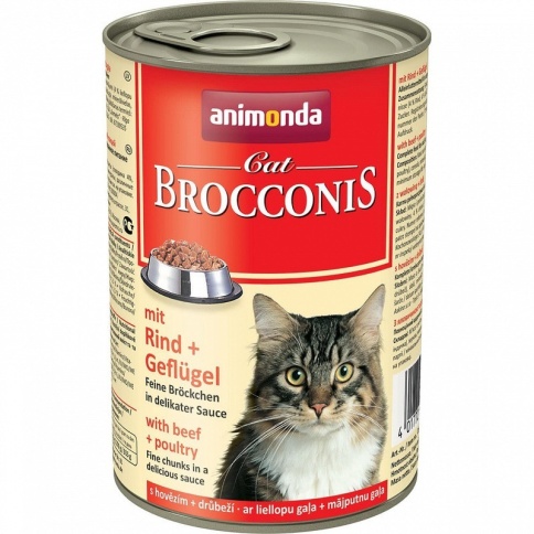 Animonda Brocconis Cat Консервы с говядиной и домашней птицей - 400 г фото 1