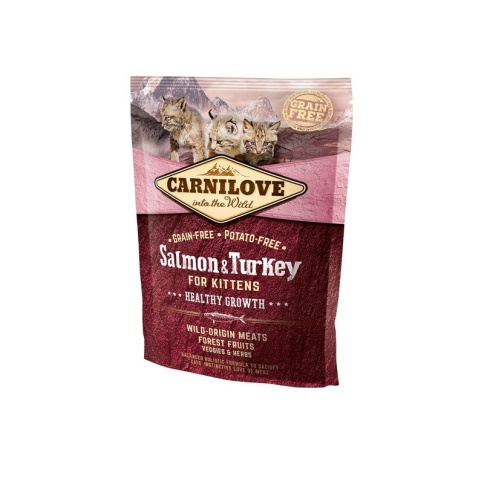 Carnilove Salmon & Turkey for Kittens сухой корм для котят с лососем и индейкой - 400 г фото 1