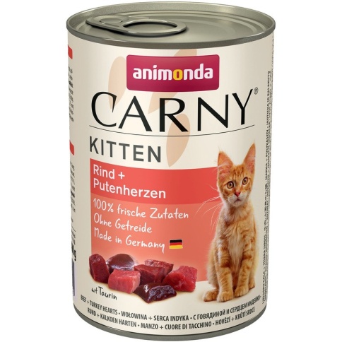 Animonda Carny Kitten с говядиной и сердцем индейки - 400 г фото 2