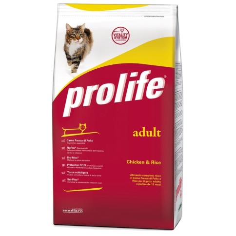 Prolife Cat Adult сухой корм для кошек с курицей и рисом - 1.5 кг фото 2