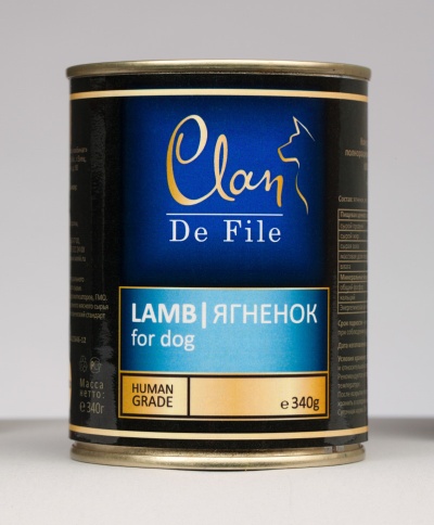 Консервы Clan De File для собак с ягненком - 340 г фото 1