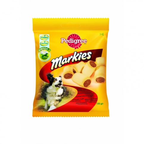 Pedigree Markies лакомство в форме печенья с мясом для взрослых собак всех пород - 150 г фото 1