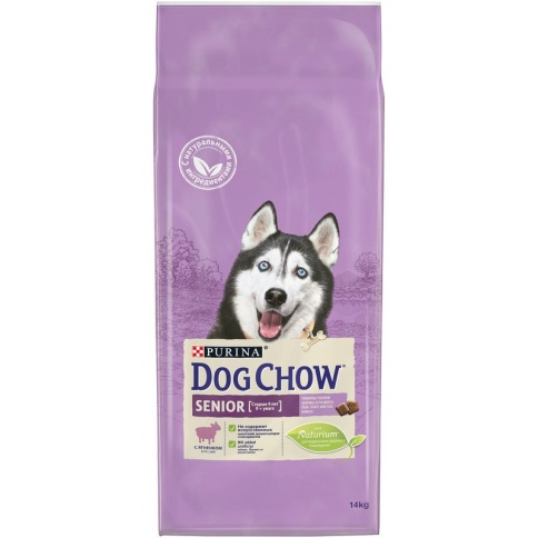 Purina Dog Chow Senior 9+ для пожилых собак старше 9 лет с ягненком - 14 кг фото 2