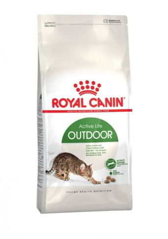 Royal Canin Outdoor сухой корм для взрослых активных кошек, часто бывающих на улице - 400 гр фото 1