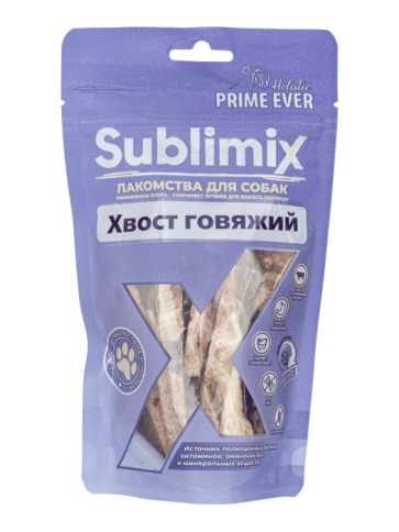 Prime Ever Sublimix Хвост говяжий лакомство для собак - 100 г фото 1
