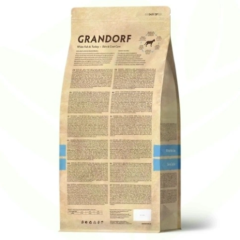 Сухой корм Grandorf Holistic Skin & Coat Care белая рыба с индейкой для взрослых кошек, 2 кг фото 12