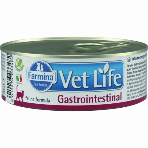 Влажный корм Farmina Vet Life Gastrointestinal для взрослых кошек с заболеваниями ЖКТ с курицей - 85 г фото 1