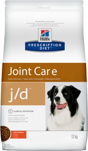 Hill's Prescription Diet j/d Joint Care сухой диетический корм для собак для поддержания здоровья суставов с курицей - 12 кг фото 1