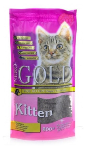 Nero gold kitten chicken для котят с чувствительным пищеварением 800 гр фото 1