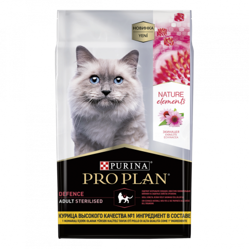 Сухой корм Pro Plan® Nature Elements для взрослых стерилизованных кошек и кастрированных котов, с высоким содержанием курицы, 7 кг фото 1
